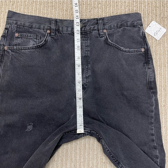 Free People We the Free The Lasso High Waist Straight Leg Jean Black Size 31 - Picture 12 of 15